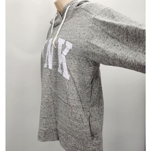 PINK VS Pullover Hoodie Women's Size Medium Gray Light Sweatshirt - Picture 5 of 13